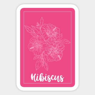 Hibiscus Sticker